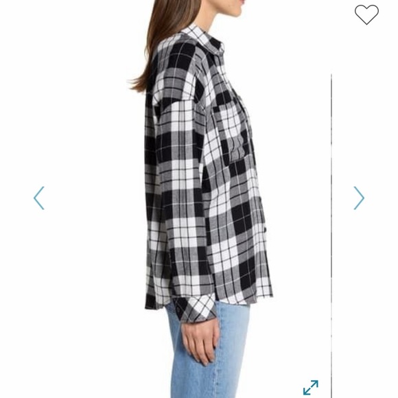 Bp. Women’s Plaid Boyfriend Shirt - Picture 2 of 5